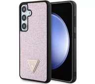 Etui i futerały do telefonów - Guess GUHCS24SHDGPPP S24 S921 różowy/pink hardcase Rhinestone Triangle - miniaturka - grafika 1