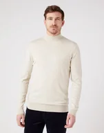 Swetry męskie - WRANGLER SEASONAL KNIT OAT MELE W8D12PC17 S - miniaturka - grafika 1