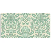 Podkładki na biurko - Duża podkładka na biurko Zielony Adamaszek 120x60cm, Dywanomat - miniaturka - grafika 1