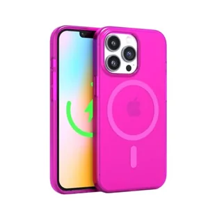 FELONY CASE - Neonowe różowe i krystalicznie przezroczyste etui na telefon iPhone 13 Pro Max, kompatybilne z MagSafe - odporne na wstrząsy etui ochronne 360°, zaprojektowane dla Apple iPhone 13 Pro - Etui i futerały do telefonów - miniaturka - grafika 1