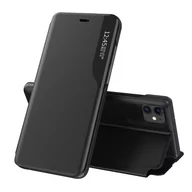 Etui i futerały do telefonów - Eco Leather View Case elegancki futerał etui z klapką i funkcją podstawki iPhone 13 Pro czarny - miniaturka - grafika 1