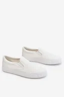 Trampki damskie - Damskie Tenisówki Slip-On Big Star LL274389 Białe-39 - miniaturka - grafika 1