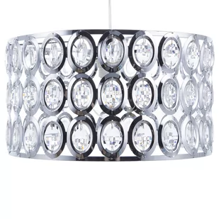 Beliani Lampa wisząca Lampa wisząca metalowa srebrna TENNA S 82180 - Lampy sufitowe - miniaturka - grafika 1