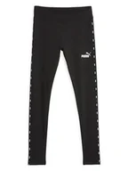 Spodnie sportowe damskie - Puma Legginsy sportowe "ESS Tape" w kolorze czarnym - miniaturka - grafika 1