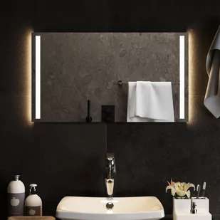 vidaXL Lustro łazienkowe z LED, 70x40 cm - Lustra - miniaturka - grafika 1