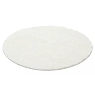 Dywany - Dywan shaggy  kremowy 160x160 cm koło - miniaturka - grafika 1