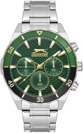 Zegarki męskie - Zegarek męski SLAZENGER SL.09.2236.2.03 zielony fashion na prezent - miniaturka - grafika 1