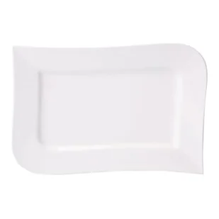 Półmisek AMBITION Fala 41 x 25.5 cm Biały - Miski i półmiski - miniaturka - grafika 1