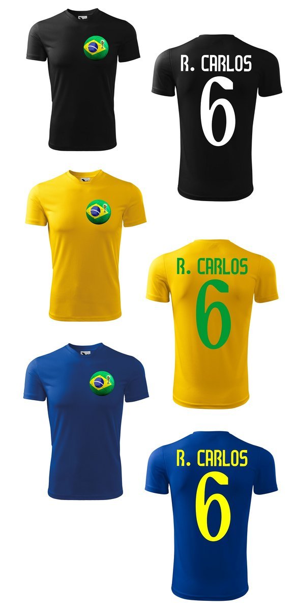 Treningowa Koszulka BRASIL Roberto CARLOS 6 jr