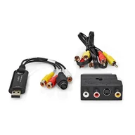 Akcesoria do streamingu - Nedis VGRRU101BK karta do przechwytywania video USB 2.0 - miniaturka - grafika 1