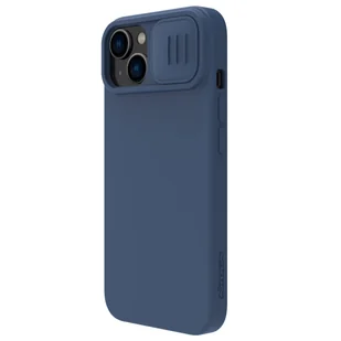 Silikonowe etui Nillkin CamShield Silky Silicone Case do iPhone 15 Plus z osłoną na aparat - ciemnoniebieskie - Etui i futerały do telefonów - miniaturka - grafika 2