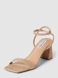 Sandały ze skóry model ‘LUXE’ - Sandały damskie - miniaturka - grafika 1