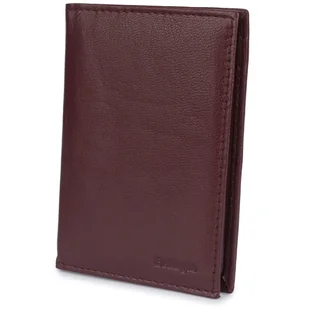 Skórzane etui z systemem RFID bordowe - Etui na dokumenty i karty - miniaturka - grafika 1