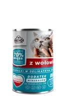 Mokra karma dla kotów - Frendi kawałki w delikatnym sosie z wołowiną 400g - miniaturka - grafika 1