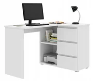 Biurka - Biurko komputerowe narożne z szufladami Neo białe - miniaturka - grafika 1