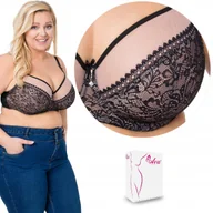 Biustonosze - Koronkowy miękki biustonosz AVA 1396 CZARNY, 95D - miniaturka - grafika 1