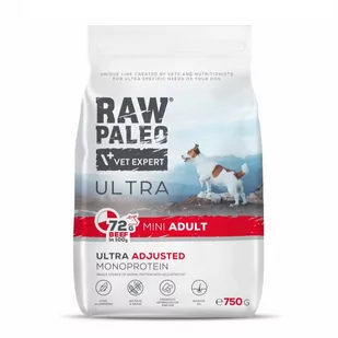 Raw Paleo Ultra  Beef Mini Adult 0,75 kg - Sucha karma dla psów - miniaturka - grafika 1