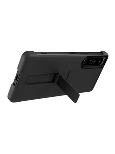 Sony Xperia 1 IV Style Cover Black - Etui i futerały do telefonów - miniaturka - grafika 1