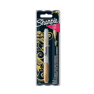 Sharpie Permanent-marker, delikatna koronka, złoto 1 szt. 1986003 - Markery permanentne - miniaturka - grafika 1