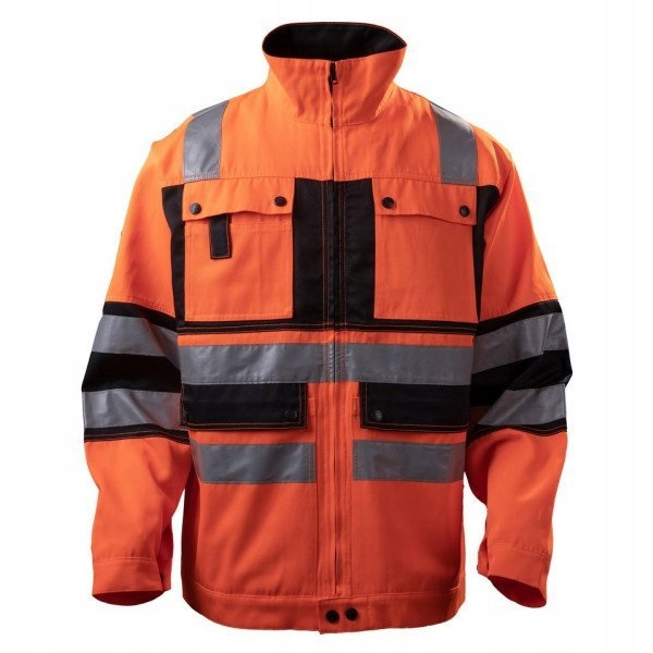 KURTKA ROBOCZA OSTRZEGAWCZA POMARAŃCZOWA XXL