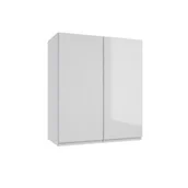 Szafki kuchenne - Szafka kuchenna wisząca PARMA A60 2D0S DSM biała - miniaturka - grafika 1