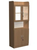 Meble do szkół i przedszkoli - Szafa szkolna z witryną Bałtyk J - miniaturka - grafika 1