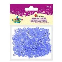 Titanum Kryształki dekoracyjne plastikowe średnicy 7mm 40g FIOLETOWY CRAFT-FUN 363553 6946 - Dekoratorstwo - miniaturka - grafika 1