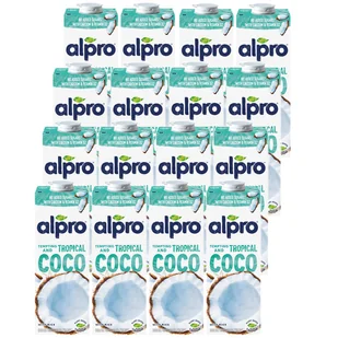Alpro Napój kokosowy z dodatkiem ryżu z wapniem i witaminami Zestaw 16 x 1 l - żywność - Napoje roślinne - miniaturka - grafika 1