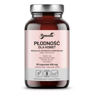 Panaseus Płodność dla kobiet - suplement diety 50 kaps. - Witaminy i minerały - miniaturka - grafika 1