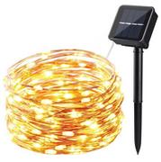 Lampy ogrodowe - Druciki Lampki 100 Led Solarne Ogrodowe Girlanda - miniaturka - grafika 1