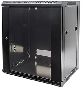 Intellinet 19" rozdzielacz ścienny 12HE 63,5x57x45 Flatpack czarny 711869 - Akcesoria car audio - miniaturka - grafika 1