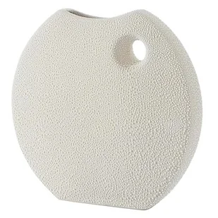 Euro Firany WAZON CERAMICZNY RISO_2 WAZ 27 27X7X27 KREM 5900811212256 - Wazony i flakony - miniaturka - grafika 1