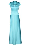 Sukienki - Sukienka FSU088 TURKUSOWY - Fokus - miniaturka - grafika 1