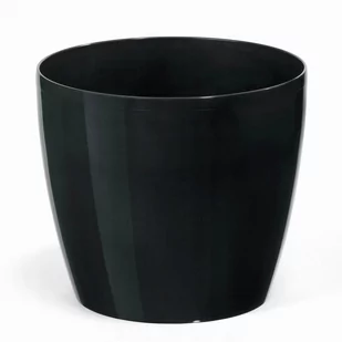 Doniczka Osłonka Plastikowa Czarna 25 Cm Magnolia - Donice - miniaturka - grafika 1