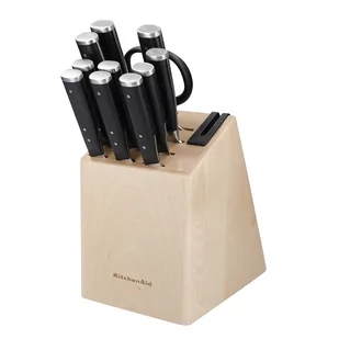 KitchenAid blok z 10 nożami, nożyczkami i ostrzałką 11-cz - Noże kuchenne - miniaturka - grafika 1