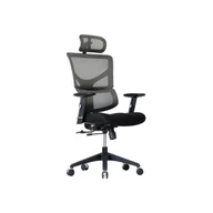Fotele i krzesła biurowe - BROSCO Ergonomiczny Fotel ERGOFLY SAIL-E T-07 Grey SAIL-E T-07 Grey - miniaturka - grafika 1