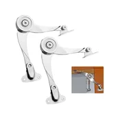 Zawiasy, okucia i inne akcesoria - Zawiasy hydrauliczne z blokadą losową, zawiasy regulowane do drzwi szafek, zawiasy podporowe do podnośników meblowych - miniaturka - grafika 1