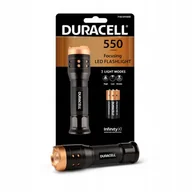 Latarki - LATARKA RĘCZNA LED ALUMINIOWA ZOOM biwakowa +BATERIE 3x AAA 550LM Duracell - miniaturka - grafika 1