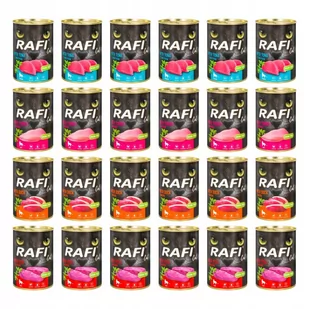 DOLINA NOTECI - RAFI KOT zestaw mix smaków 24x400g - Mokra karma dla kotów - miniaturka - grafika 1