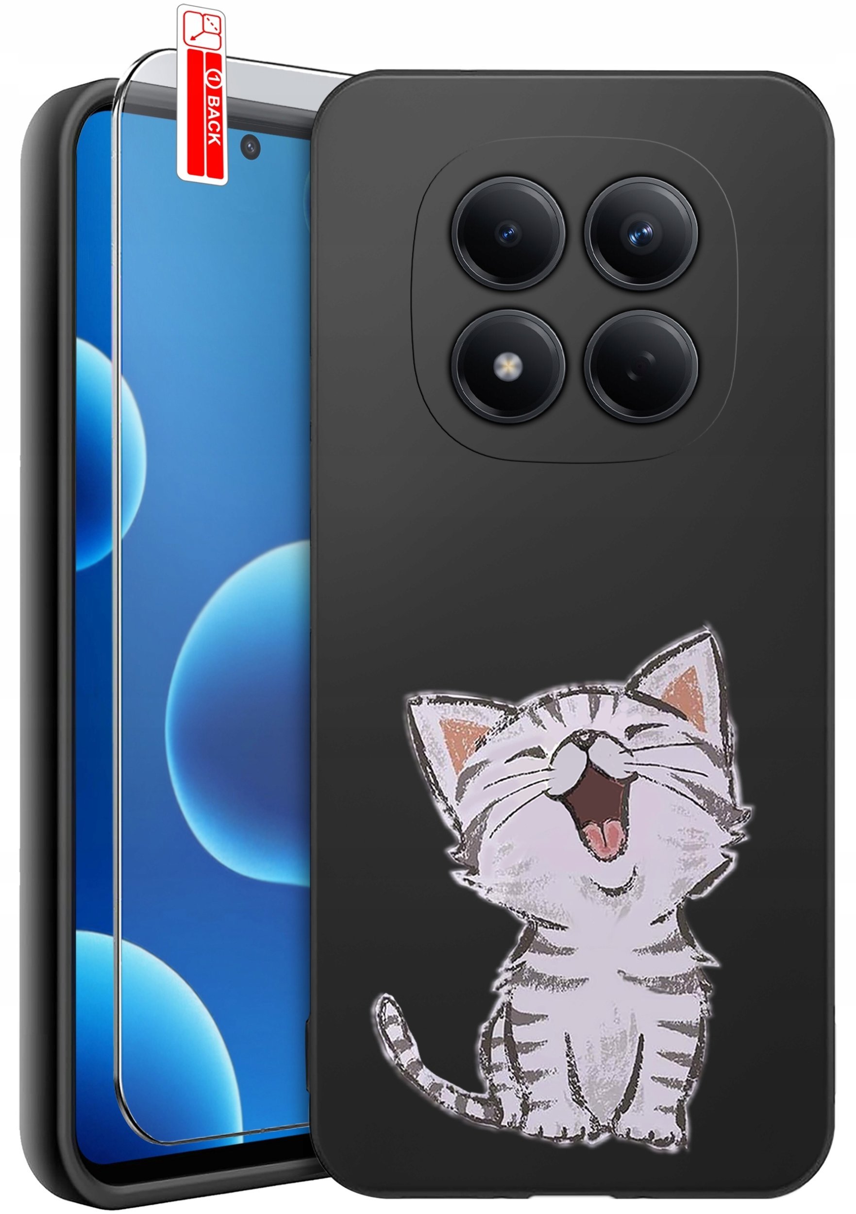 krainaGSM Etui Do Xiaomi Redmi Note 15 Pro 5G Wzory Silikonowe Matt Case + Szkło