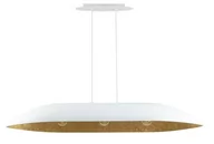 Lampy sufitowe - Jadalniana lampa wisząca Gondola L 40636 Sigma nowoczesna biała złota - miniaturka - grafika 1