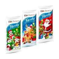 Bombonierki i czekoladki - Czekolada Mleczna Alpinio Świąteczna Merry Christmas Różne Wzory 80 g - miniaturka - grafika 1