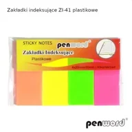 Zakładki do książek - Zakładki indeksujące 20x50mm 4x40szt plastikowe - Penword - miniaturka - grafika 1