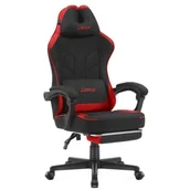 Fotele gamingowe - Fotel CABRO C504 Czarno-czerwony - miniaturka - grafika 1