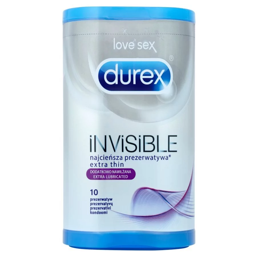 Durex (UK) Prezerwatywy Durex Invisible A10 dodatkowo nawilżone
