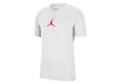 Koszulki męskie - Nike Air Jordan Jumpman Dri-Fit Crew Tee White - miniaturka - grafika 1