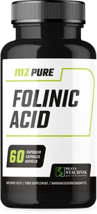MZ PURE FOLINIC ACID KWAS FOLINOWY 60 KAPSUŁEK - Witaminy i minerały - miniaturka - grafika 1