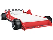 Łóżka dla dzieci i młodzieży - Czerwone Łóżko Dziecięce Auto Wyścigowe 90X200 N1-W13 - miniaturka - grafika 1