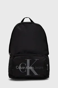 Calvin Klein Jeans plecak K50K509345.9BYY męski kolor czarny duży z aplikacją - Plecaki - miniaturka - grafika 1
