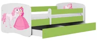 Łóżka dla dzieci i młodzieży - Łóżko dziecięce ze stelażem mix 70x140 Z7-R63 - miniaturka - grafika 1